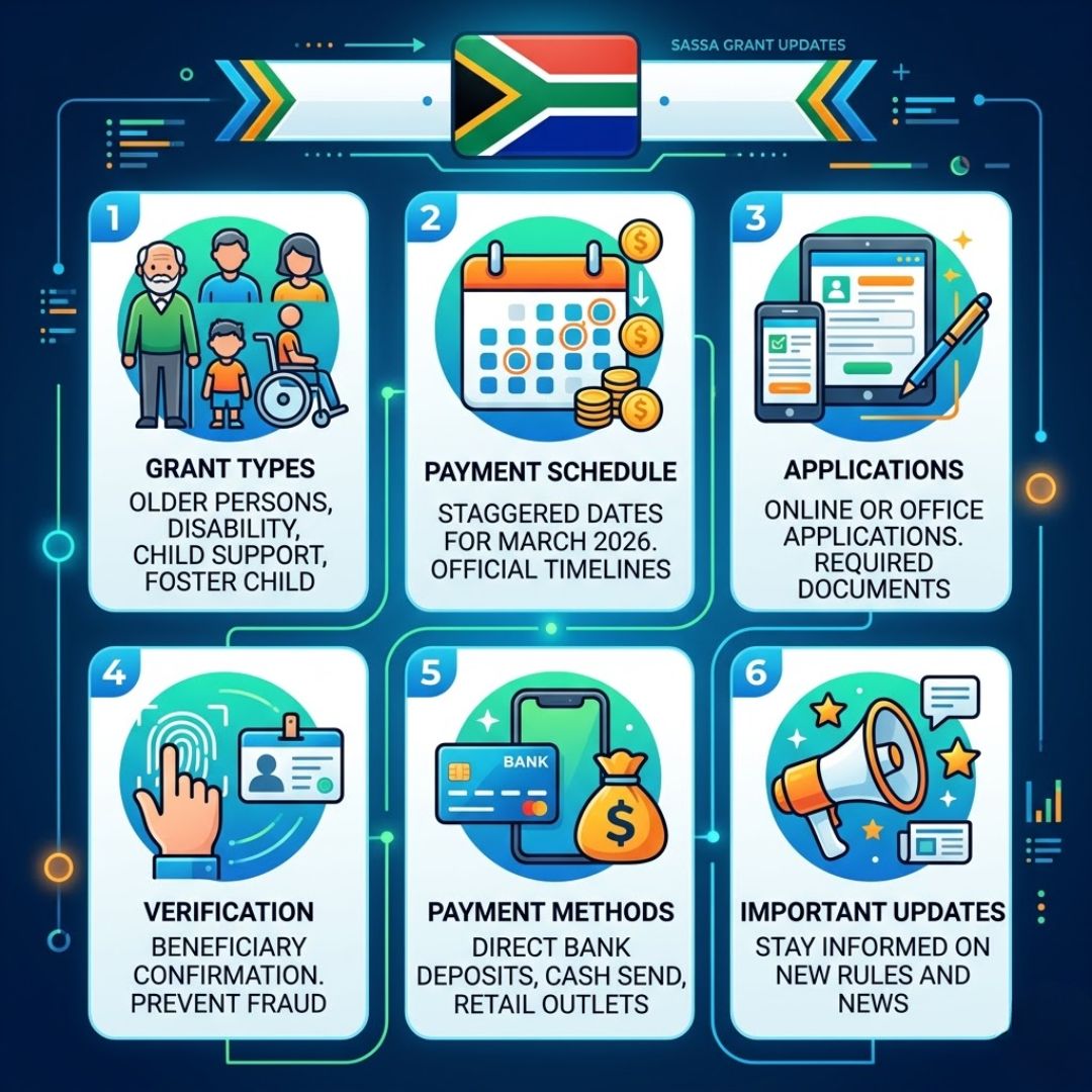 SASSA Grant Payments for March 2026