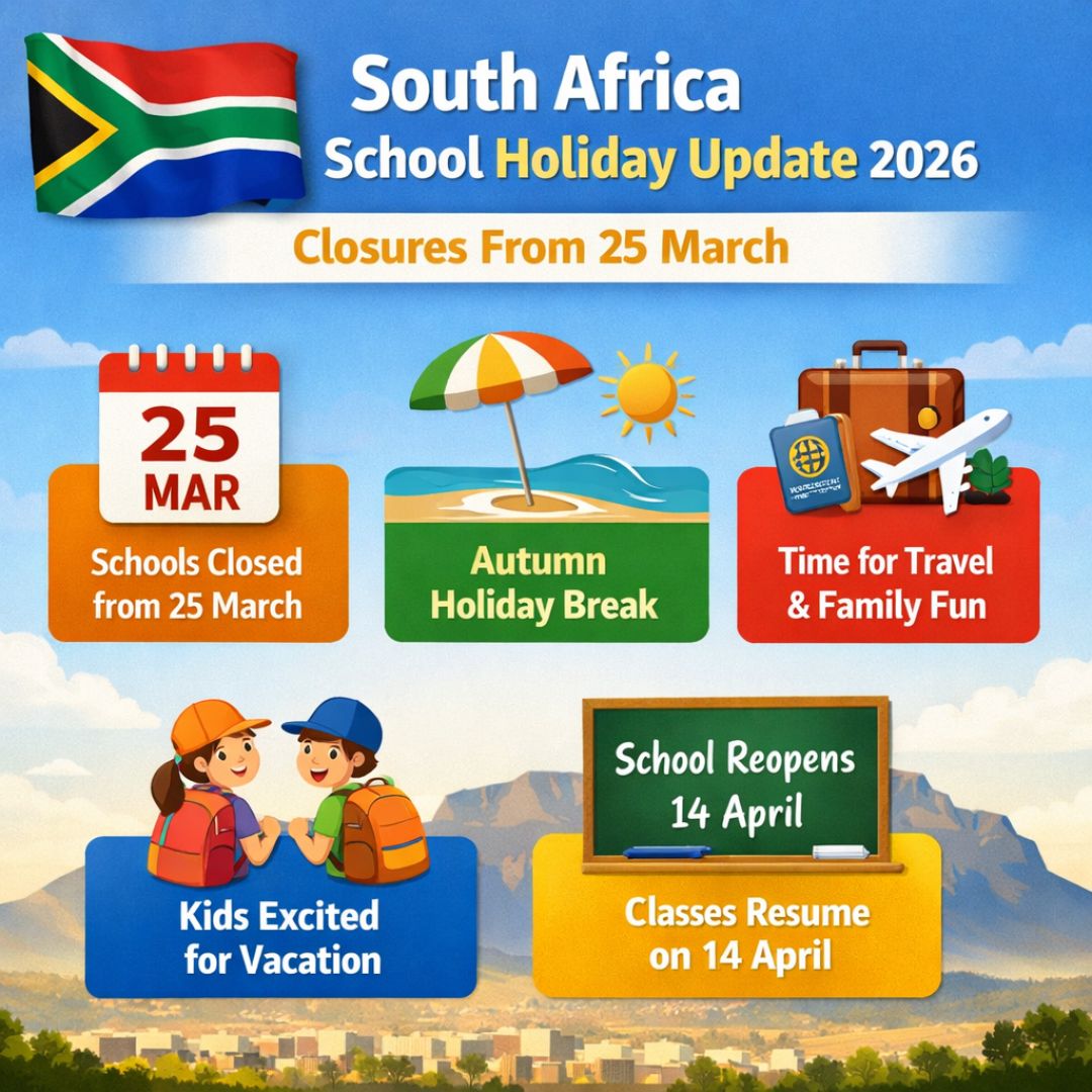 South Africa School Holiday Update